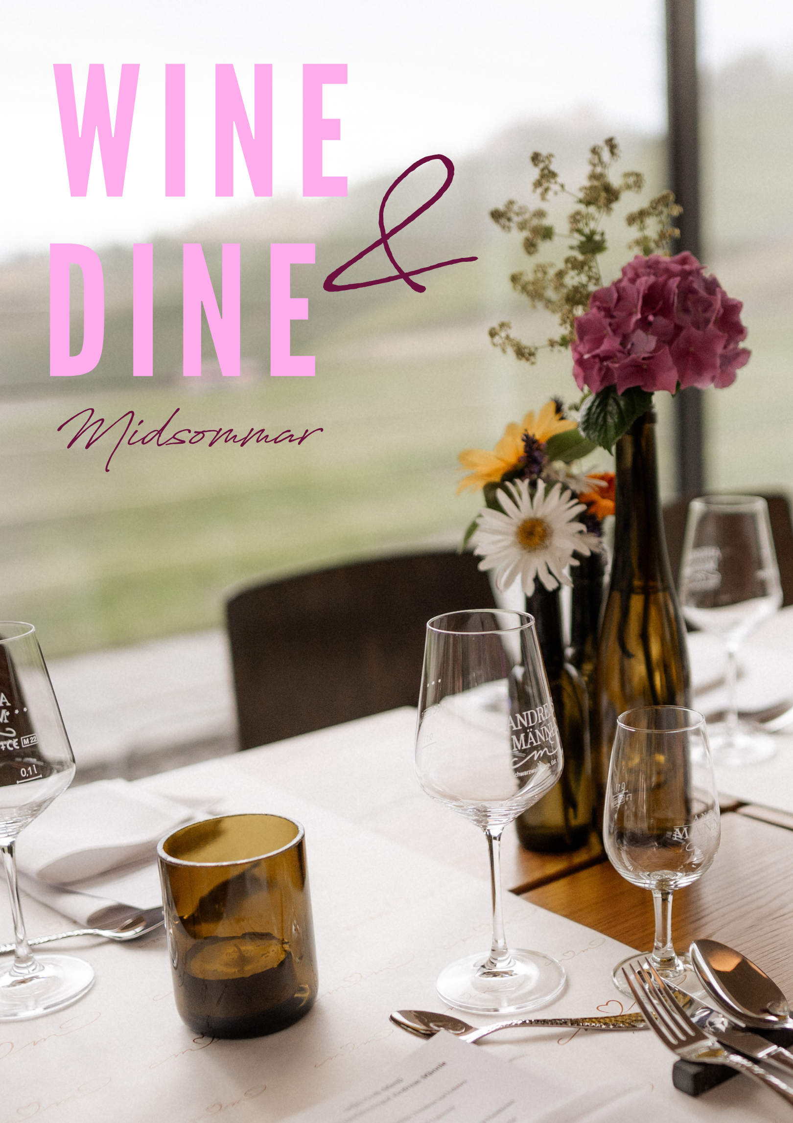 Wine & Dine – Midsommar am Samstag 27. Juni