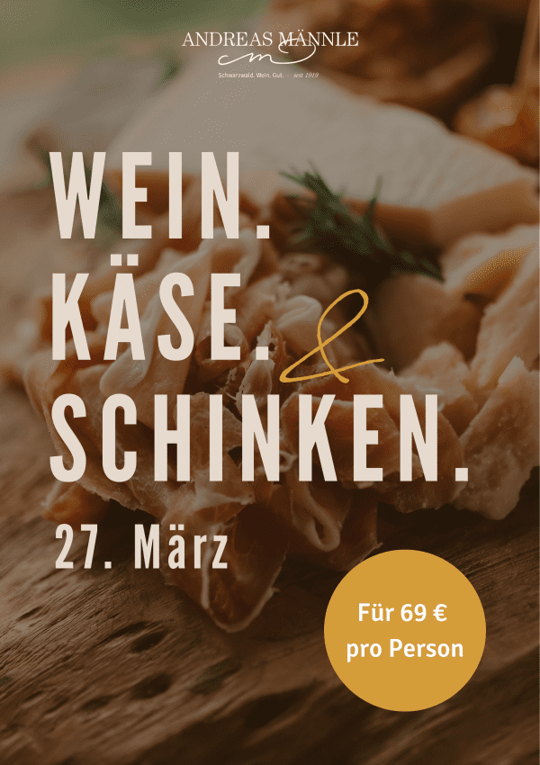 Wein.Käse. & Schinken. Freitag 27. März 2026